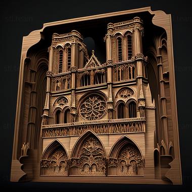 3D model st notre dame (STL)